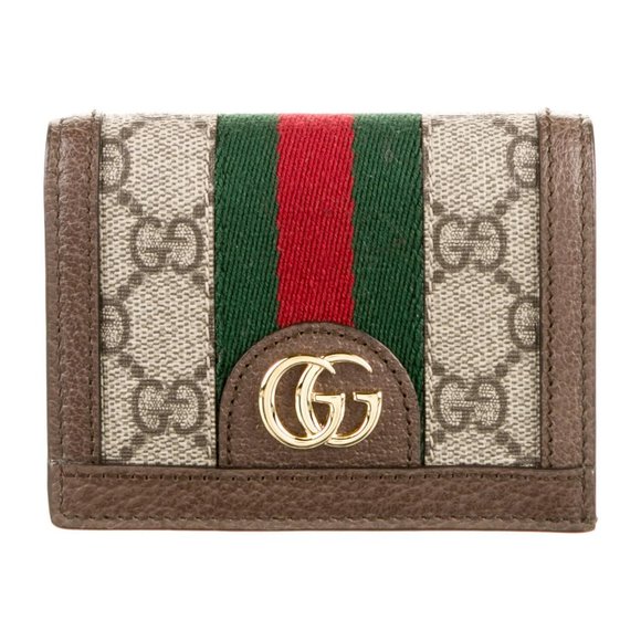 Gucci Handbags - GUCCI GG WEB SUPREME OPHIDIA STRIPED SMALL WALLET